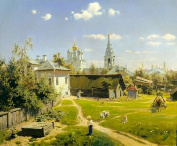 Сочинение, Поленов - Московский дворик